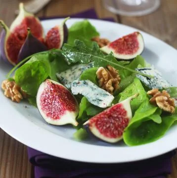 Salad With Figs Stock Photos