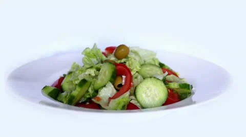 Salad Stock Footage 11070064
