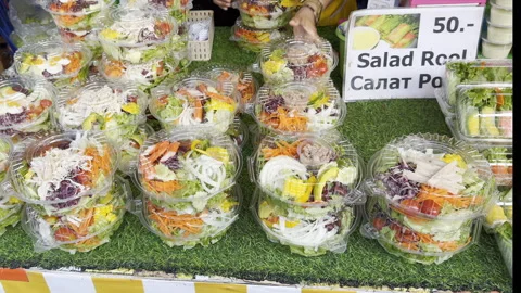 Salad Stock Footage 273300887