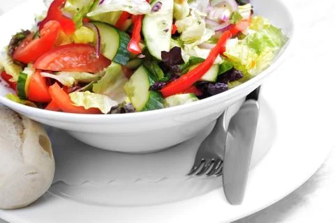 Salad of fresh vegetable Stock Photos