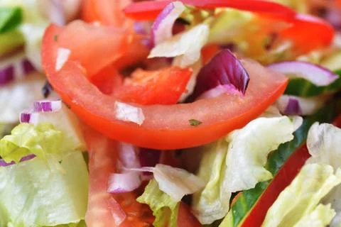 Salad of fresh vegetable Stock Photos