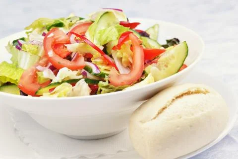 Salad of fresh vegetable Stock Photos