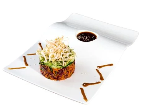 Salad with germinated beans Stock Photos