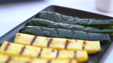 Salad grill Stock Footage 128442030