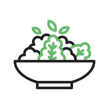 Salad icon vector image. Stock-Illustration