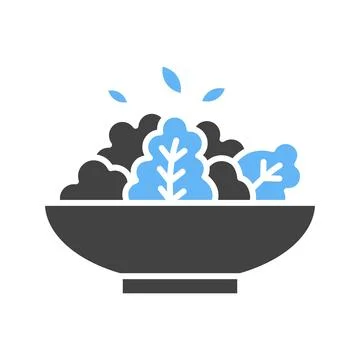 Salad icon vector image. Stock Illustration