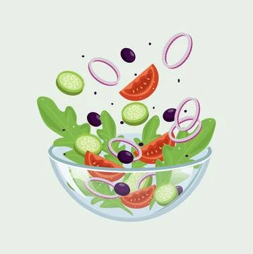 Salad Illustrazione stock