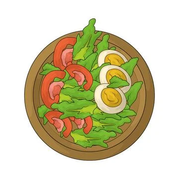 Salad illustration Stock Illustration