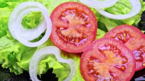 Salad Ingredient Stock Footage 218623163