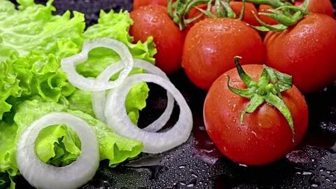 Salad Ingredient Stock Footage 218623180