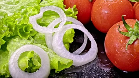 Salad Ingredient Stock Footage 218623290