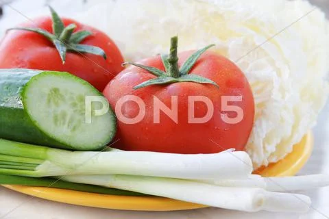 Salad ingredients Stock Photos