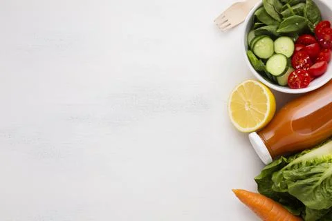 Salad juice with copy space . High quality and resolution beautiful photo Stock Photos