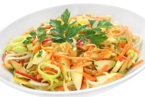 Salad with leek Stock Photos