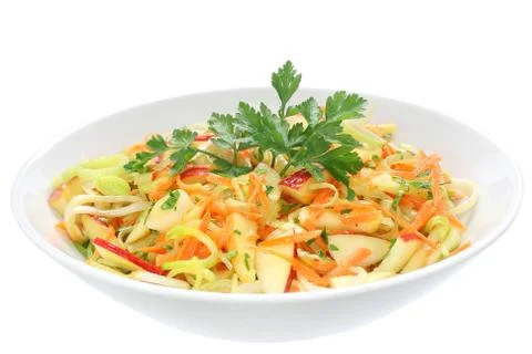 Salad with leek Stock Photos