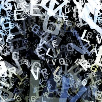 Salad letters Stock Illustration