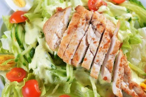 Salad with lettuce Stock Photos
