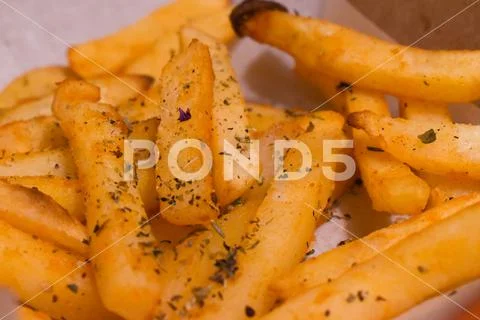 Salad macro fast food pizza cheese sausage food yummy stock french fries Stock Photos