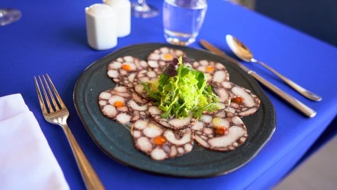 Salad Meat Stock Footage 128443014