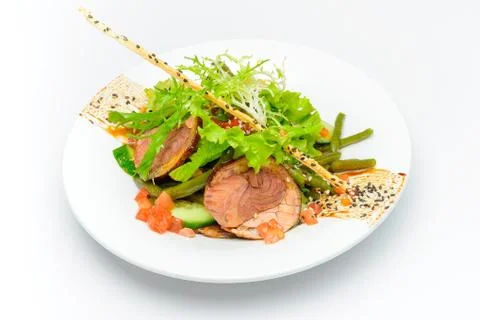 Salad with meat Stock Photos