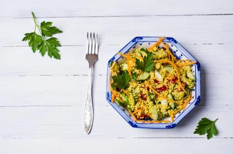Salad with millet Stock Photos