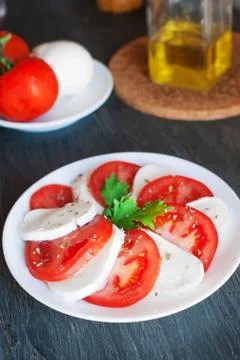 Salad mozzarella Stock Photos