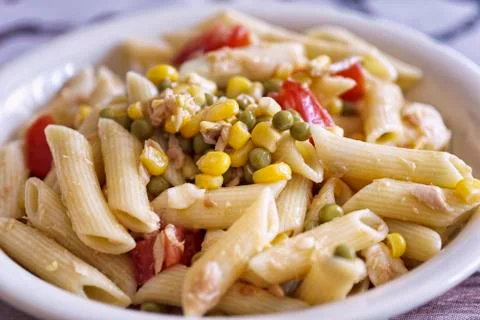 Salad of pasta Stock Photos