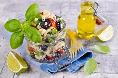 Salad with pasta Foto stock