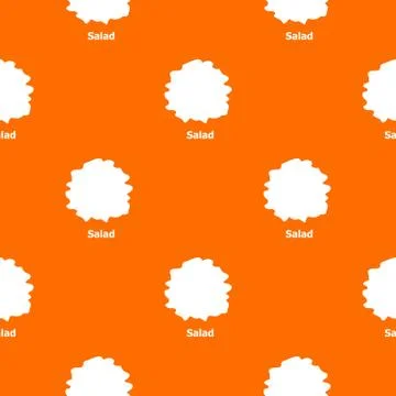Salad pattern vector orange Stock Illustration