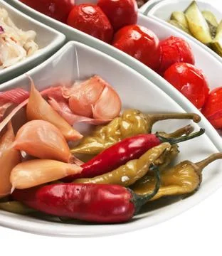 Salad of pickled vegetables Stock-Fotos