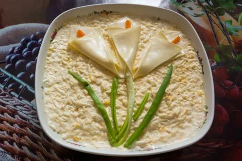 Salad of pineapple Stock Photos