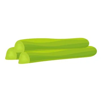 Salad plant icon cartoon vector. Celery food Stock Illustration