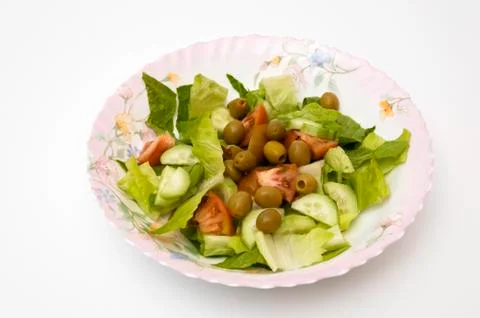 Salad plate Stock Photos