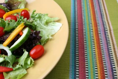 Salad on Plate Stock Photos