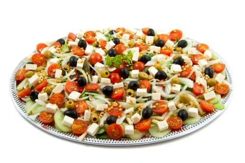 Salad plate Stock Photos