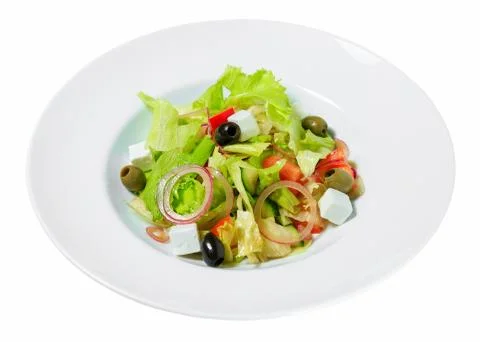 Salad on a plate. Stock Photos