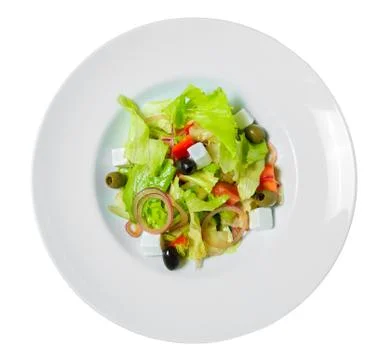 Salad on a plate. Stock Photos