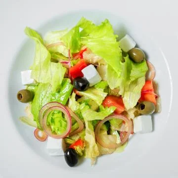 Salad on a plate. Stock Photos