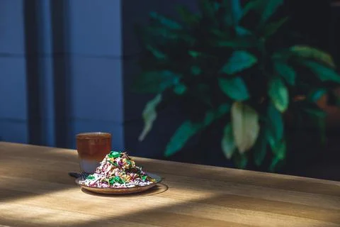 Salad in a plate Stock Photos