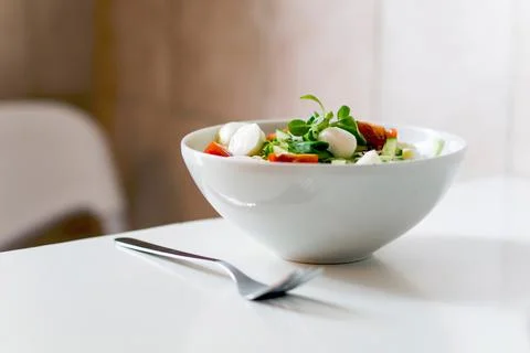 Salad in a plate Stock Photos