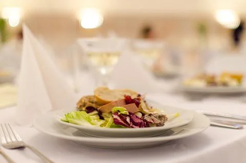 Salad in a plate Stock Photos