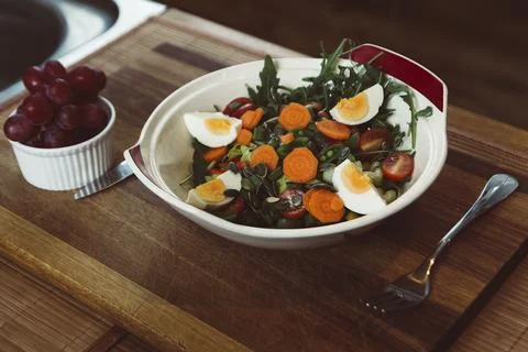 Salad in a plate Stock Photos