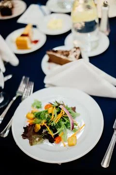 Salad in a plate Stock Photos