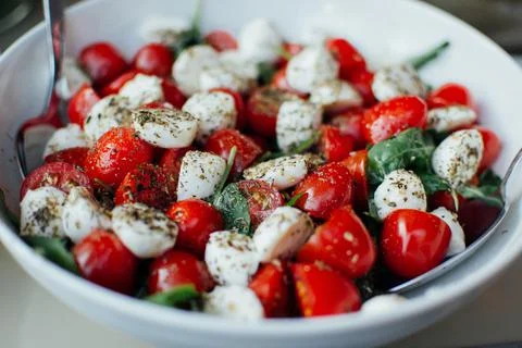 Salad in a plate Stock Photos