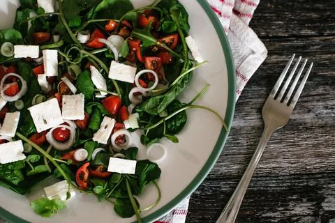 Salad in a plate Stock Photos