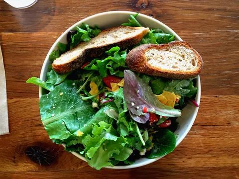 Salad in a plate Stock Photos