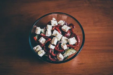 Salad in a plate Stock Photos