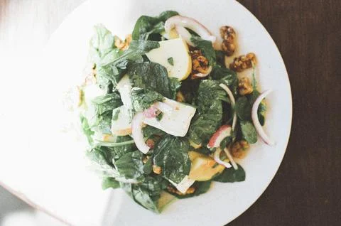 Salad in a plate Stock Photos