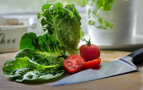 Salad in a plate Stock Photos