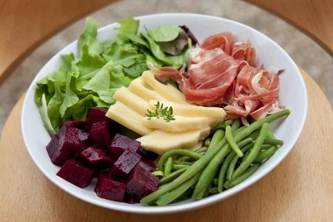 Salad on a plate Stock Photos